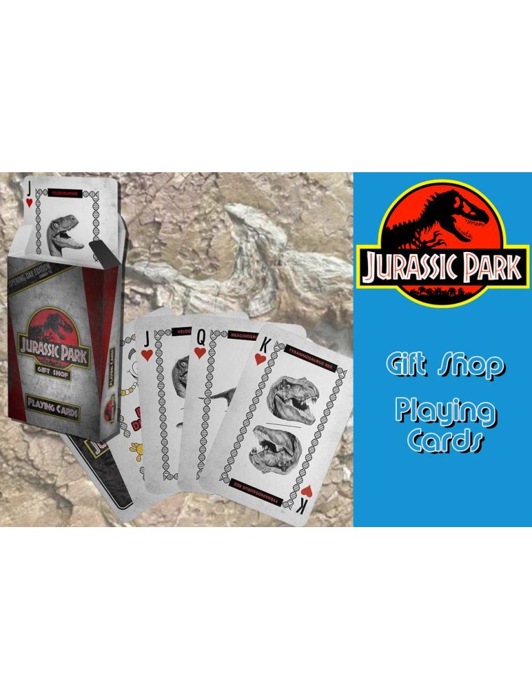 JURASSIC PARK-GIFT SHOP PLAYING CARDS