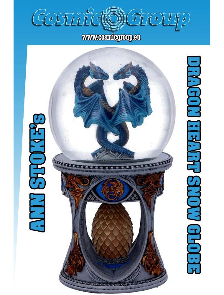 ANNE STOKE DRAGON HEART SNOW GLOBE