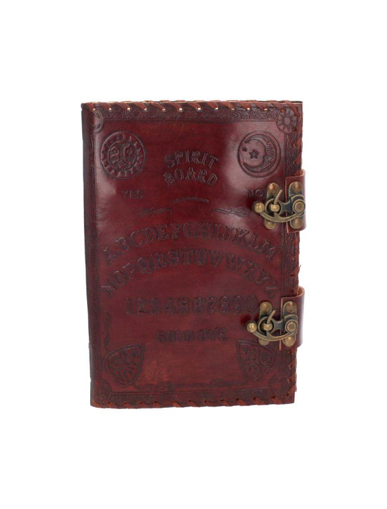 LEATHER DIARY EMBOS  SPIRIT BOARD & LOCK