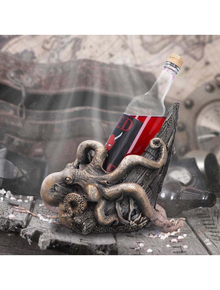 GUZZLERS GOTH KRAKEN WINE BOTTLE HOLDER