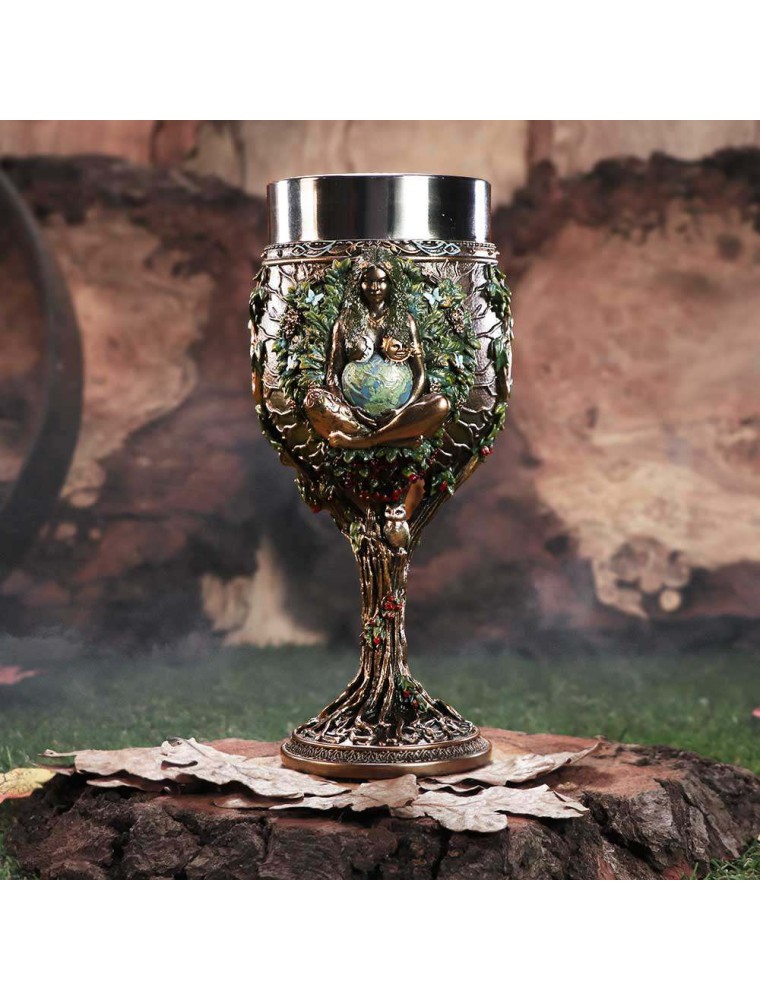 MOTHER EARTH BRONZE MOTHER EARTH GOBLET