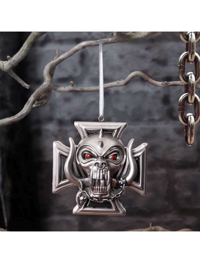 MOTORHEAD WARPIG CROSS HANGING ORNAMENT