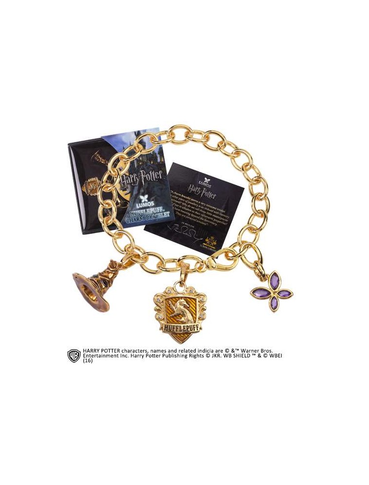 HP LUMOS HUFFLEPUFF CHARM BRACELET 7714