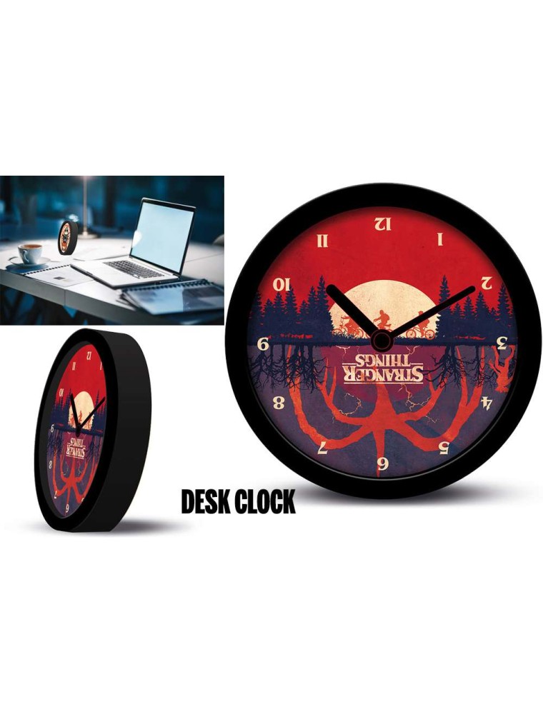 STRANGER THINGS UPSIDE DOWN DESK CLOCK