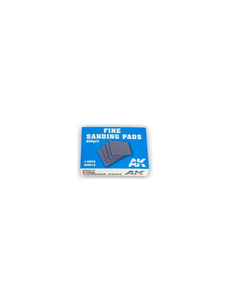 AK INTERACTIVE - Fine Sanding Pads 400 grit. 4 units