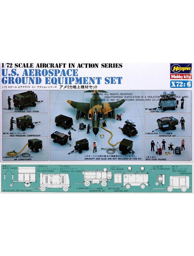 HASEGAWA - 1/72 U.S. Aerospace Ground Equipment Set [HA35006]