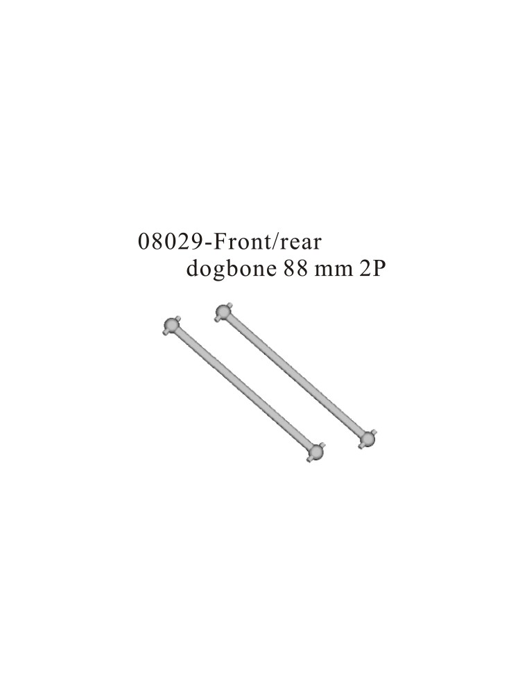 RADIOKONTROL - RK Semiassi 89mm (2 pz) x Monster (CODICE ALTERNATIVO 08059)