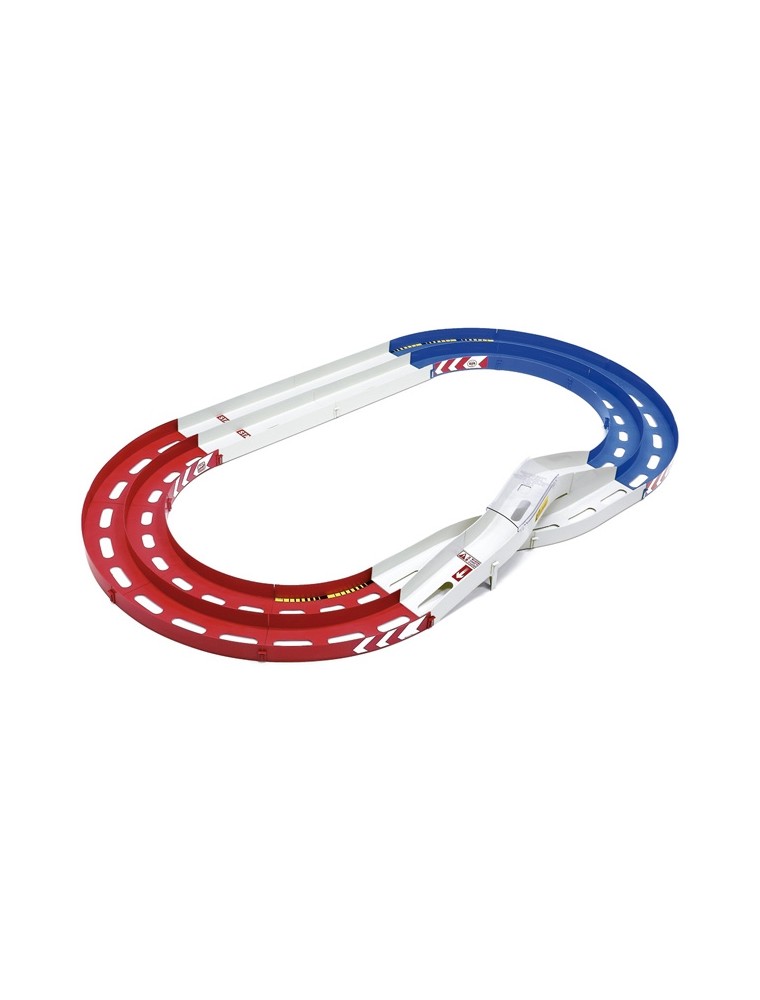 TAMIYA - Pista Mini4WD Ovale Colorata con Ponte 2 Corsie