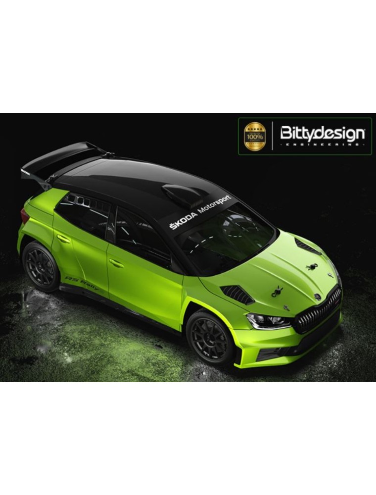 Bitty Design - Carrozzeria Skoda Fabia RS Rally2 190mm 1/10 trasparente