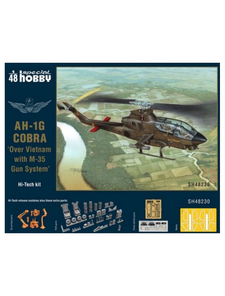 Special Hobby - AH-1G Cobra 1/48 Over Vietnam with M-35 Gun System AH1G Hi-Tech Kit