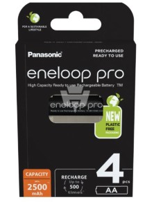 Panasonic - Stilo AA Eneloop Pro 2500mah 4pz Panasonic confezione ecologica