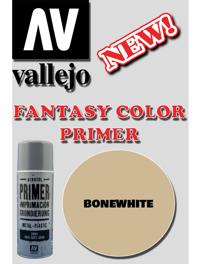 VALLEJO FANTASY COLOR PRIMER BONEWHITE 28013 COLORI VALLEJO