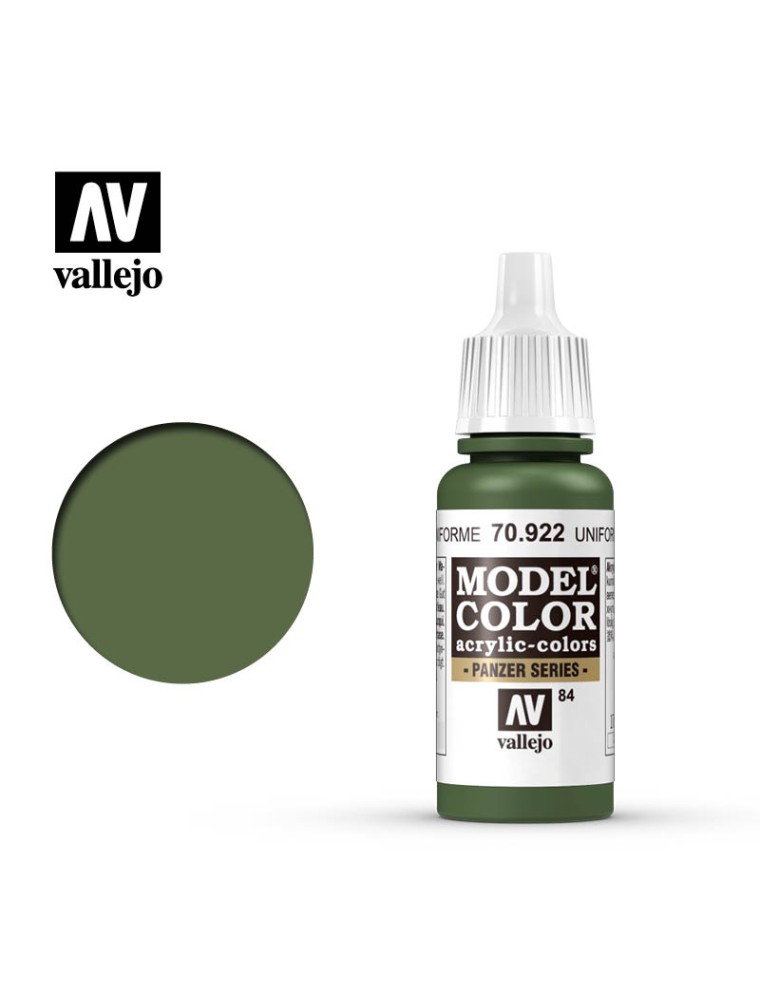 Vallejo Mc 084 Uniforme Green 70922 Colori VALLEJO