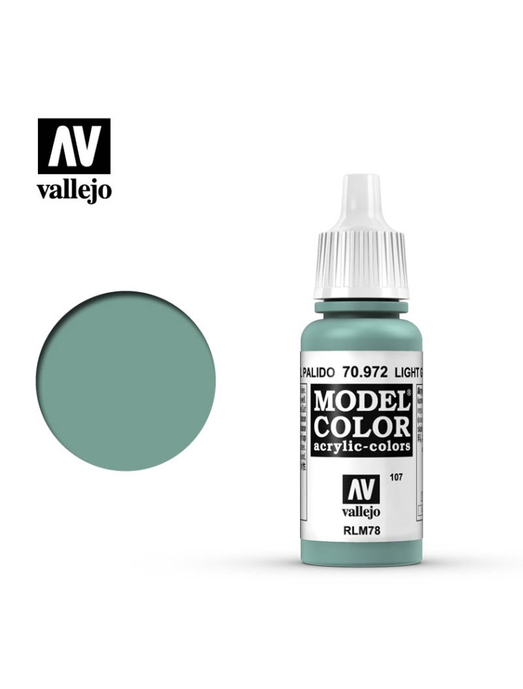 VALLEJO MC 107 LIGHT GREEN BLUE 70972 COLORI VALLEJO