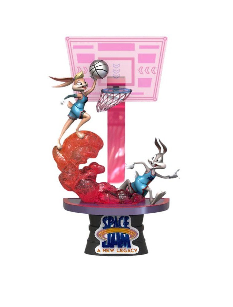 Space Jam 2 D-Stage Diorama Lola Bunny e Bugs Bunny 15 Cm Beast Kingdom Toys