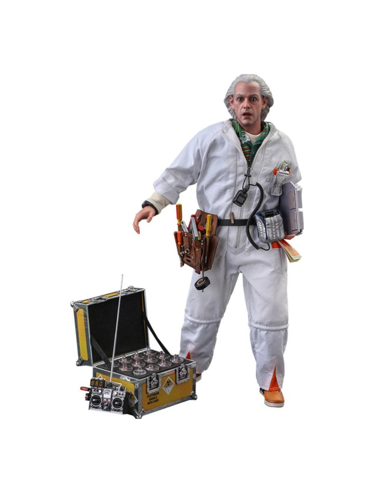 Ritorno Al Futuro Movie Masterpiece Action Figura 1/6 Doc Brown deluxe Version 30 Cm Hot Toys