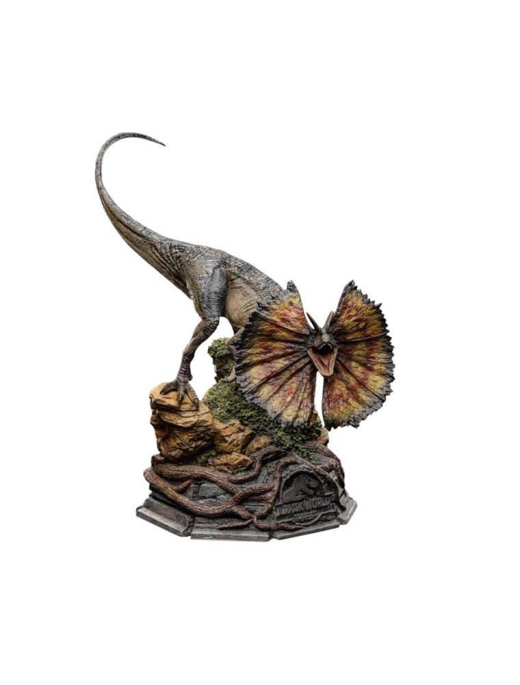 Jurassic World Dominion Art Scale Statua 1/10 Dilophosaurus 13 Cm Iron Studios