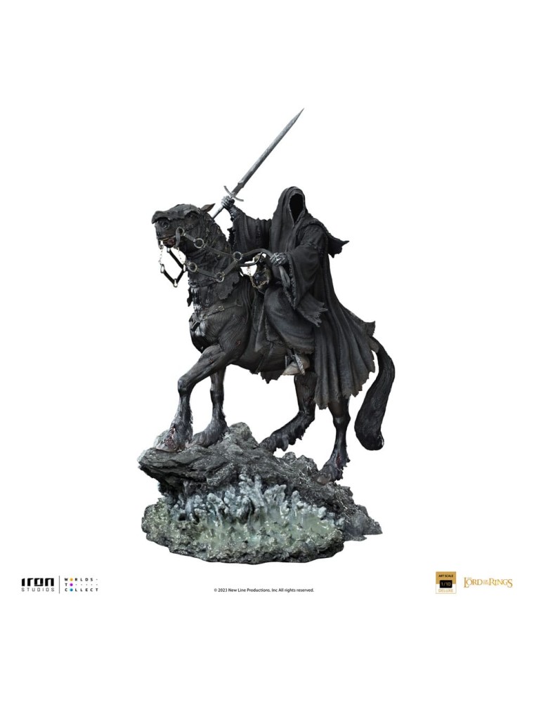 Il Signore Degli Anelli Deluxe Art Scale Statua 1/10 Nazgul On Horse 42 Cm Iron Studios