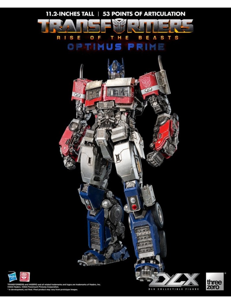 Transformers: Rise Of The Beasts Dlx Action Figura 1/6 Optimus Prime 28 Cm Threezero