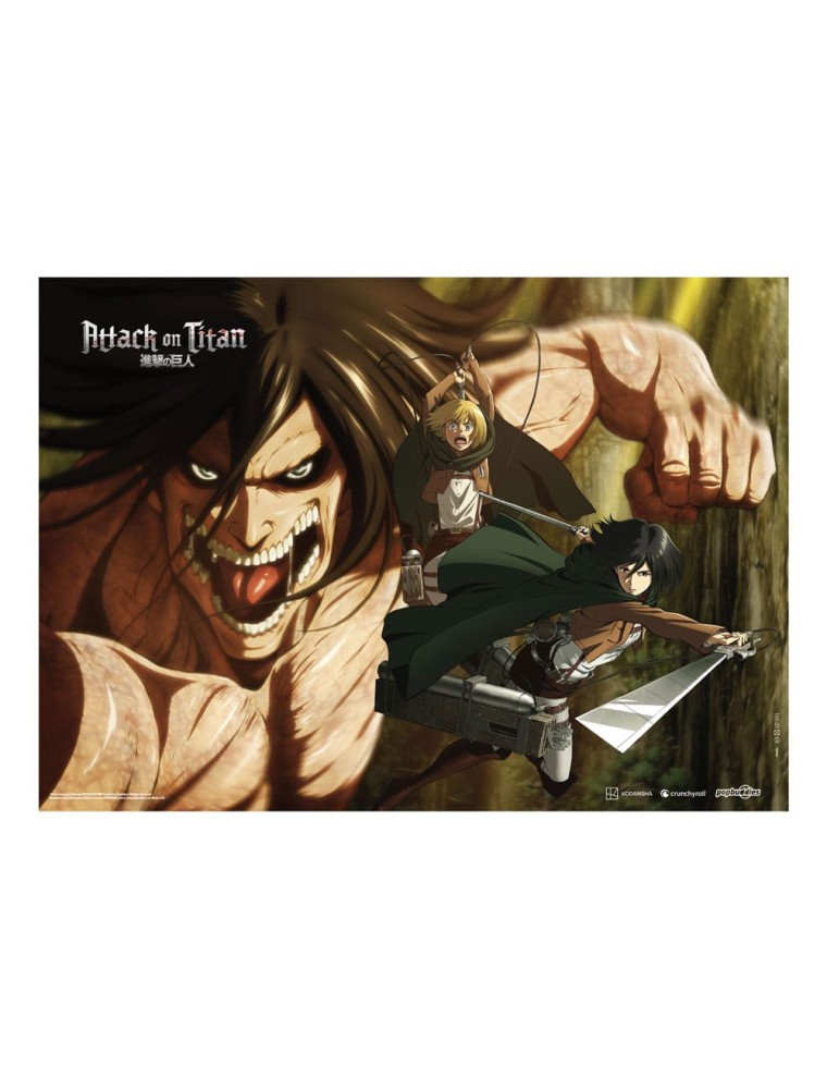 Attack On Titan Fabric Poster Attack Titan 84 X 118 Cm POPbuddies