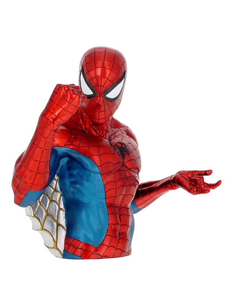 Marvel Comics Salvadanaio Metallic Spider-man 20 Cm Con Figure Int.