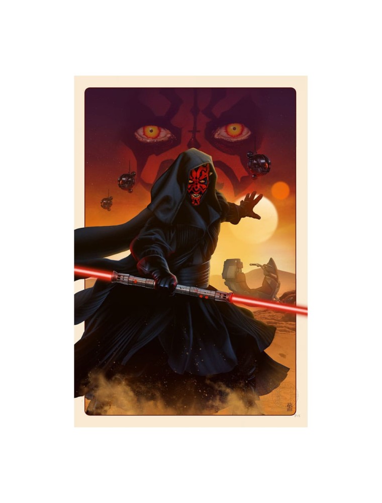 Star Wars Art Print Darth Maul: The Phantom Menace 41 X 61 Cm - Unframed Sideshow Collectibles