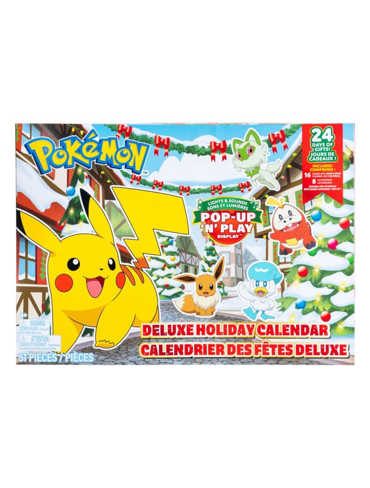 Pokémon Battle Figures Deluxe Calendario Dell'avvento Holiday 2024 *version De/fr/nl* Jazwares