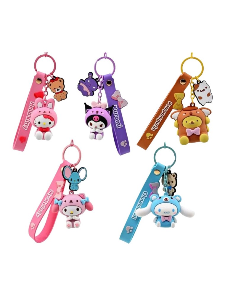 Sanrio Animal Series Portachiavi Con Hand Strap Hello Kitty E Friends  Yume Toys