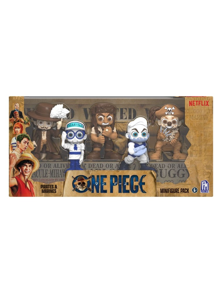 One Piece Mini Figures Set Prates & Marines 6 Cm BOTI