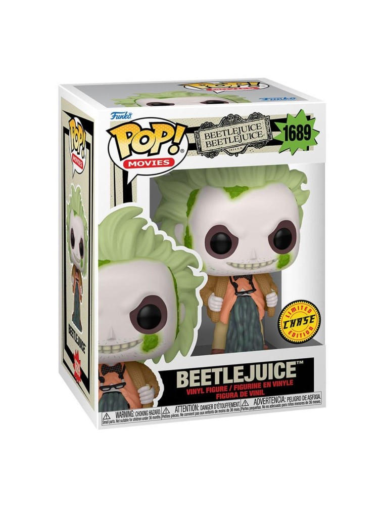 Beetlejuice 2 Pop! Movies Vinile Figura Beetlejuice 9 Cm Funko CHASE