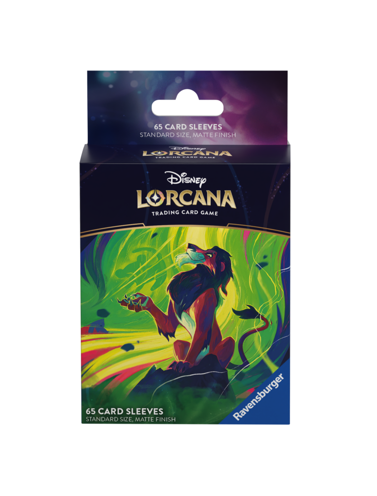 Disney Lorcana - 65 Bustine Protettive per Carte Scar Ravensburger