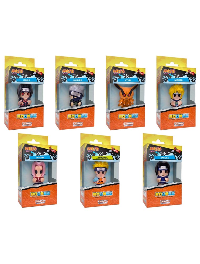 BOOMEZ NARUTO WAVE 1 BLISTER DISPLAY (9) Mini Figura Cicaboom