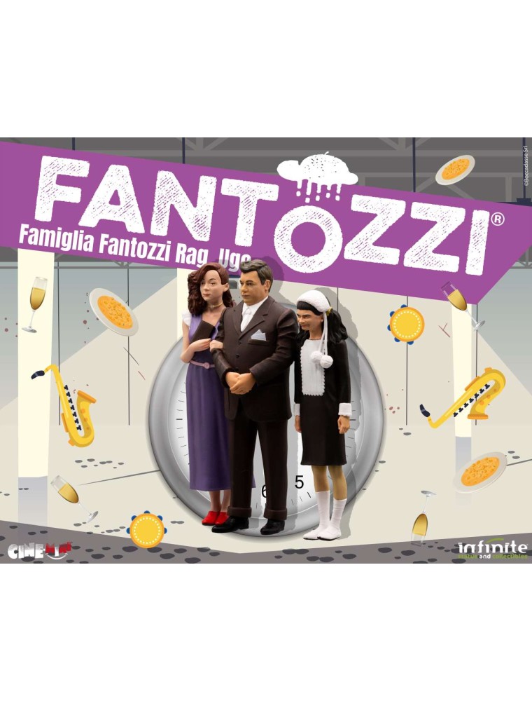 Fantozzi Cinemini Statua Famiglia Ragioniere Ugo Fantozzi 10 Cm Infinite Statue