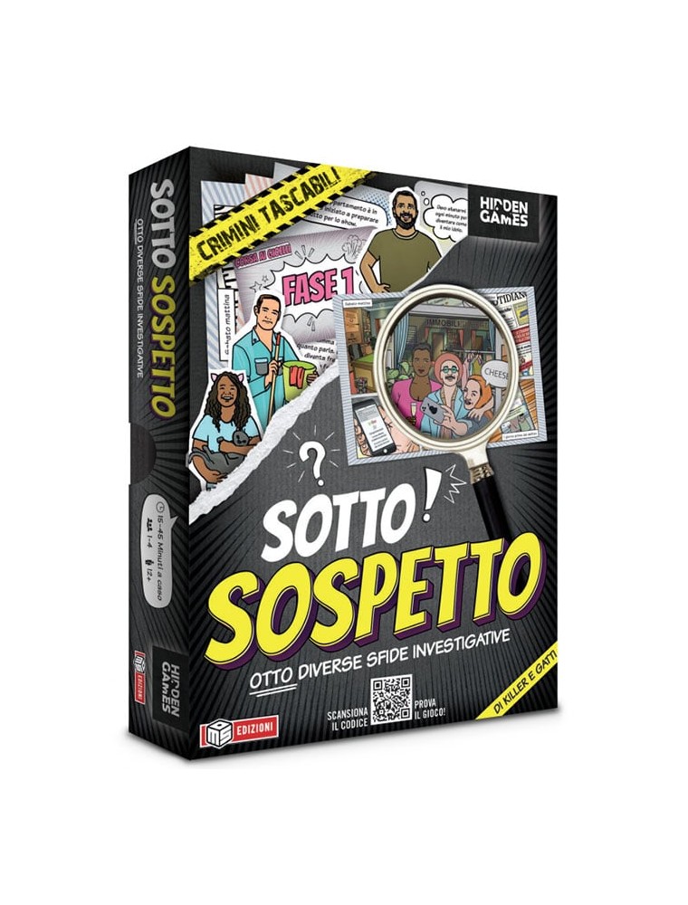 HIDDEN GAMES - SOTTO SOSPETTO OTTO SFIDE INVESTIGATIVE GIOCHI DA TAVOLO - GIOCHI DA TAVOLO/SOCIETA'