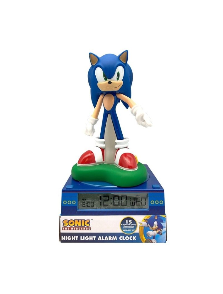 Sonic The Hedgehog 3d Lampada Con Sveglia Bambino Licensing