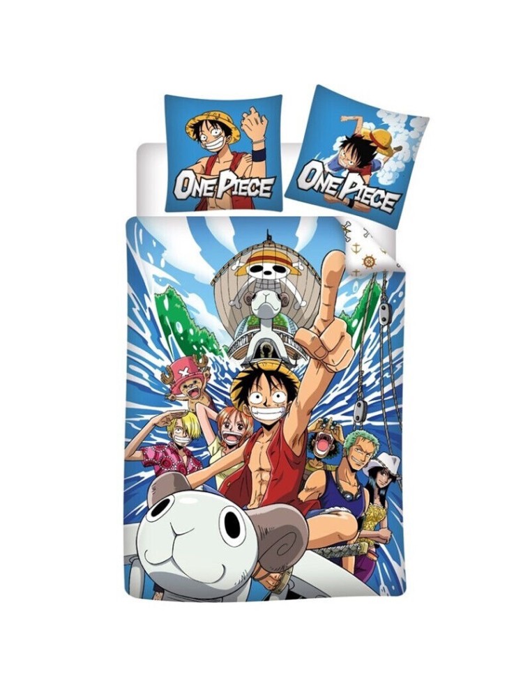 One Piece Policotton Copripiumino Letto 90cm Toei Animation