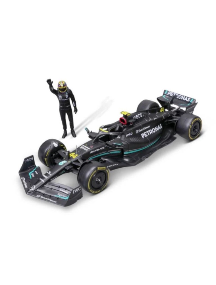 Bburago - Mercedes AMG F1 W14 E Performance 1/24 2023 con pilota Hamilton