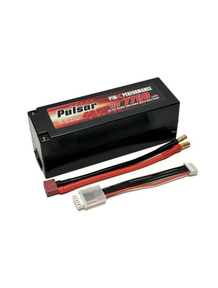 Generica - LiPo 4s 15,2v 7700mAh 130C Pink Performance Pulsar 600gr hardcase