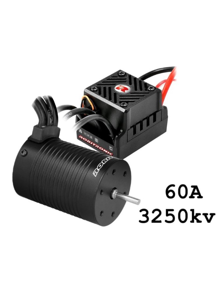 Hobbywing - Razer ten G2 3250kv Brushless Combo 60A motore 3652 per 1/10