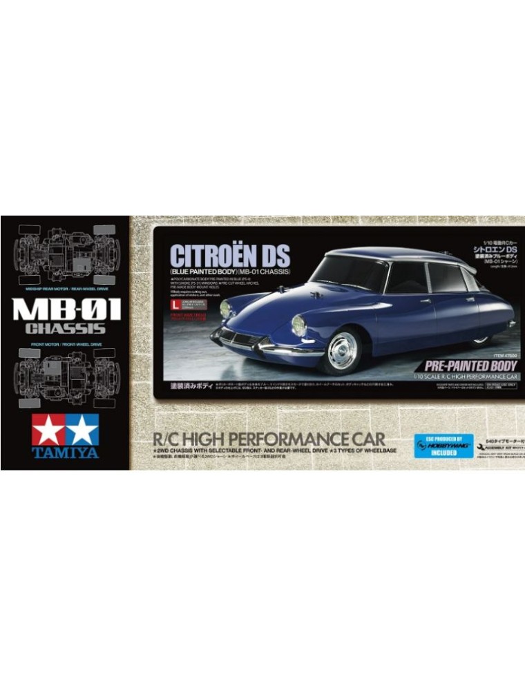 Tamiya - Citroen DS Carrozzeria Verniciata MB01 1/10 con regolatore