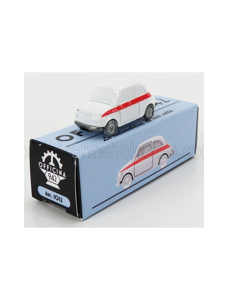 FIAT - 500 SPORT 1958 - WHITE RED - 1/76