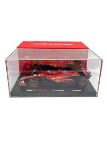 FERRARI - F1  SF-24 TEAM SCUDERIA FERRARI N 16 4th EMILIA ROMAGNA IMOLA GP 2024 CHARLES LECLERC - RED BLACK - 1/43