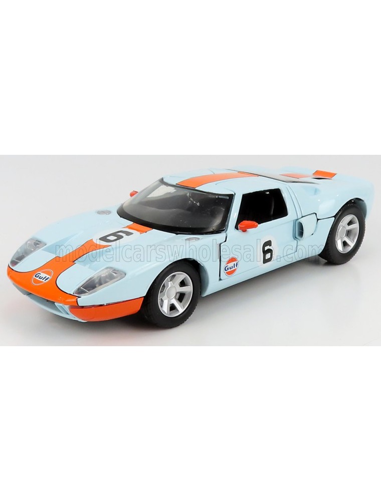 FORD USA - GT GULF N 6 1968 - LIGHT BLUE ORANGE - 1/24