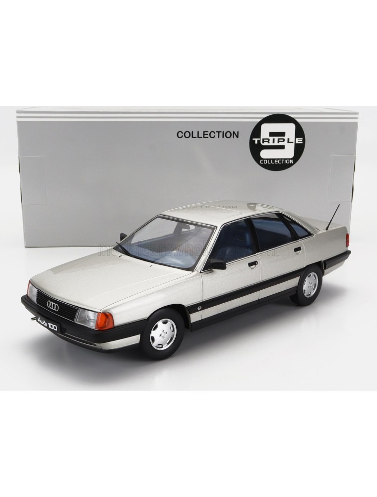 AUDI - 100 (C3) 1989 - SILVER - 1/18