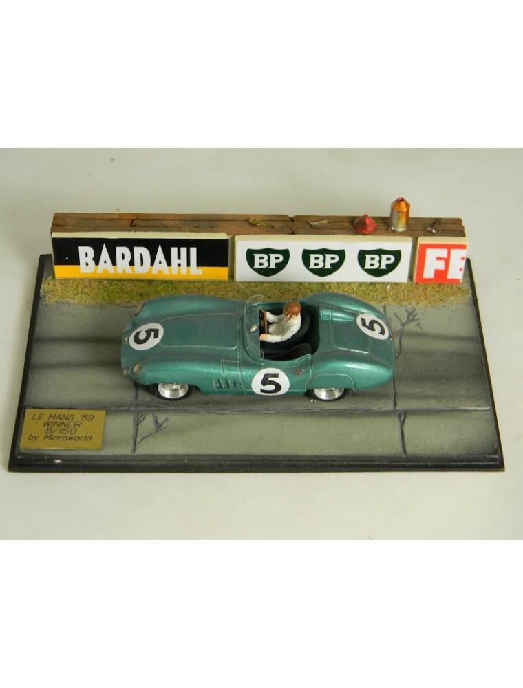 Microworld BE01 DIORAMA LE MANS'59 WINNER ASTON Modellino