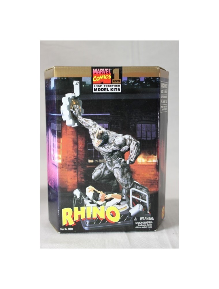 Marvel Comics Level 1 Rhino Snap Togheter Model Kit Scatola Rovinata