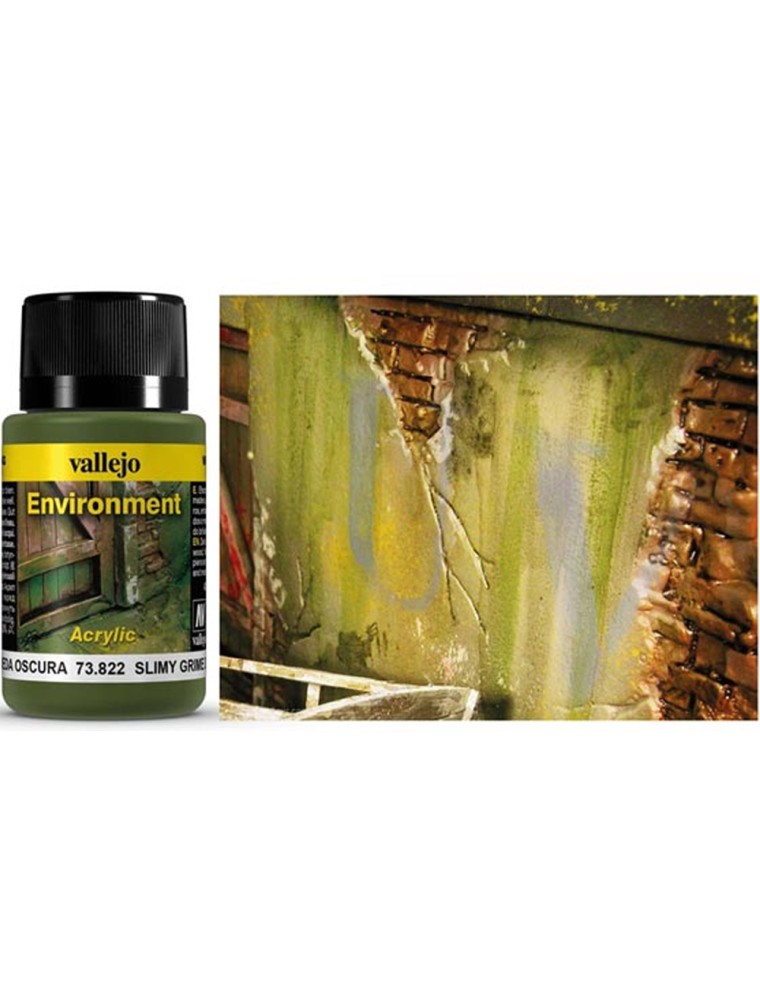 VALLEJO WEATHERING SLIMY GRIME DARK 40ML 73822 COLORI VALLEJO