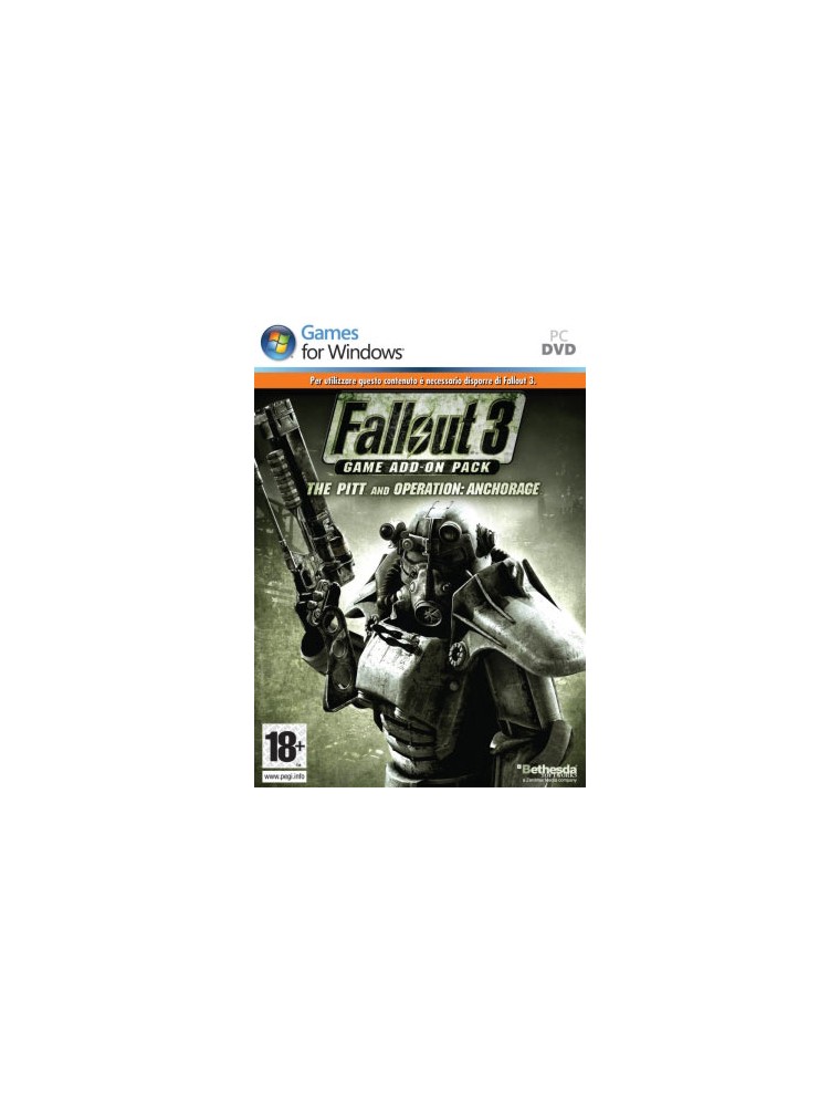 FALLOUT 3 GAME ADD ON PACK ANCHORAGE AZIONE - GIOCHI PC