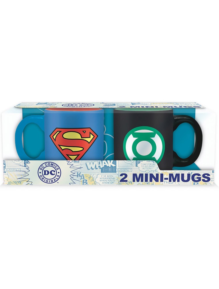 Set 2 Mini Tazze Dc-superman&green Lant. Tazza - Gadget