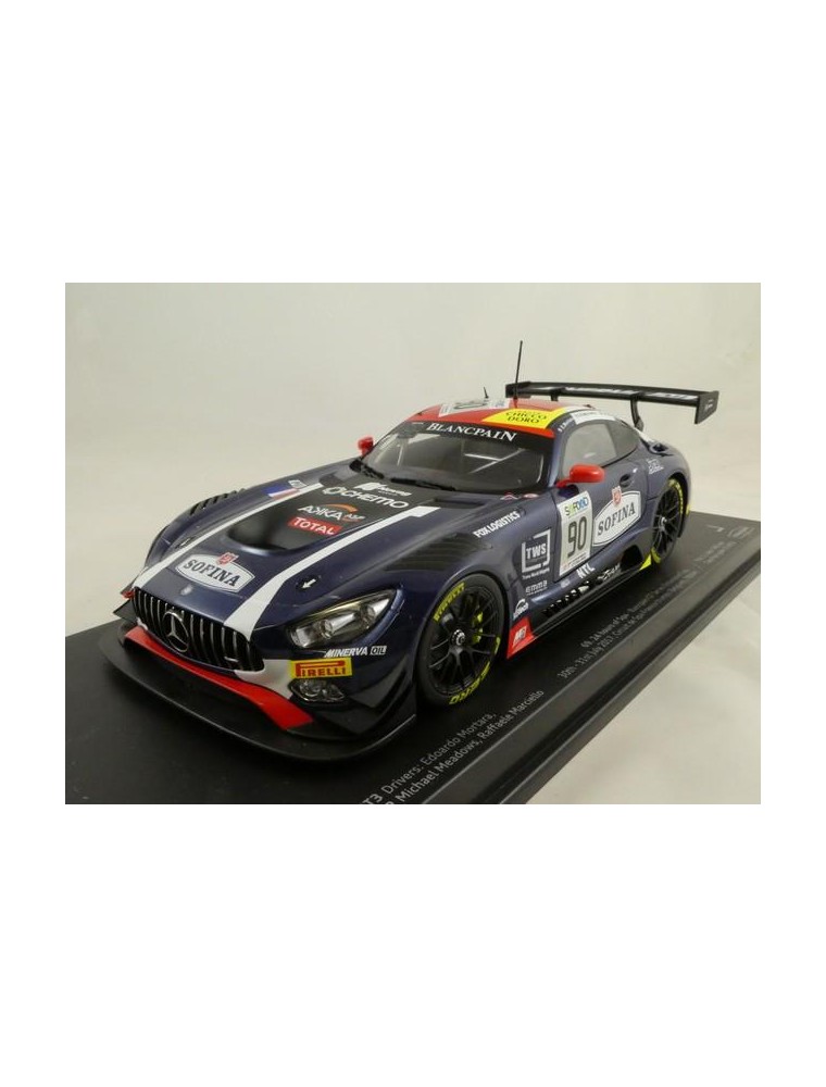 Paragon Models PAR88022 MERCEDES GT3 N.90 3rd 24 H SPA 2017 MORTARA-MARCIELLO-MEADOWS 1:18 Modellino